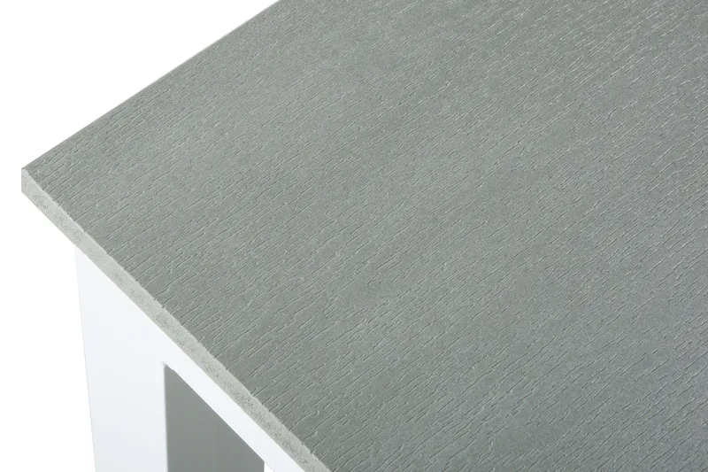 Tunis Stort Rektangulärt Matbord utomhus 205x90 cm i metall och plast - Vit/Grå - Utemöbler & utemiljö - Utebord & trädgårdsbord - Matbord utomhus