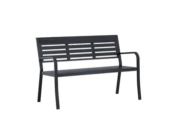 Elvas Utebänk - Svart - Utemöbler & utemiljö - Utesoffa - Trädgårdsbänk & utebänk