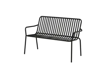 Peking Utebänk - Svart - Utemöbler & utemiljö - Utesoffa - Trädgårdsbänk & utebänk
