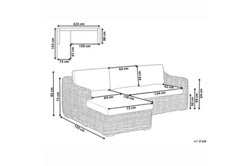 Utesoffa Valletri - Utemöbler & utemiljö - Utesoffa - Trädgårdssoffa