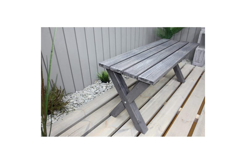 Utomhusbänk Scottsdale - Shabby Chic Grå, 100 cm - Utemöbler & utemiljö - Utesoffa - Trädgårdsbänk & utebänk