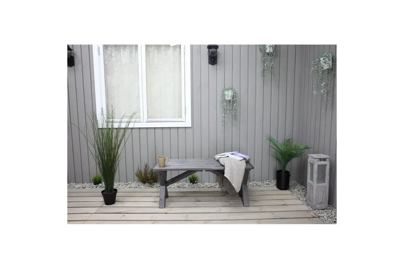 Utomhusbänk Scottsdale - Shabby Chic Grå, 100 cm - Utemöbler & utemiljö - Utesoffa - Trädgårdsbänk & utebänk