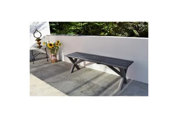 Utomhusbänk Scottsdale - Shabby Chic Grå, 100 cm - Utemöbler & utemiljö - Utesoffa - Trädgårdsbänk & utebänk