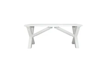 Utomhusbänk Scottsdale - Vit, 100 cm - Utemöbler & utemiljö - Utesoffa - Trädgårdsbänk & utebänk