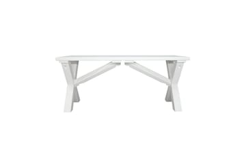 Utomhusbänk Scottsdale - Vit, 100 cm - Utemöbler & utemiljö - Utesoffa - Trädgårdsbänk & utebänk