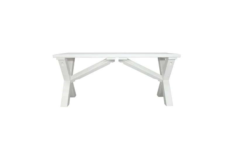 Utomhusbänk Scottsdale - Vit, 100 cm - Utemöbler & utemiljö - Utesoffa - Trädgårdsbänk & utebänk