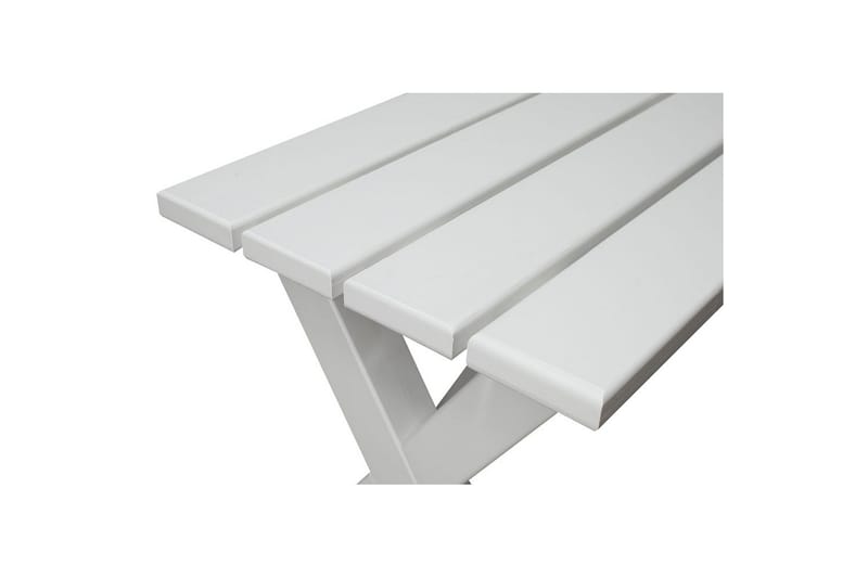 Utomhusbänk Scottsdale - Vit, 100 cm - Utemöbler & utemiljö - Utesoffa - Trädgårdsbänk & utebänk