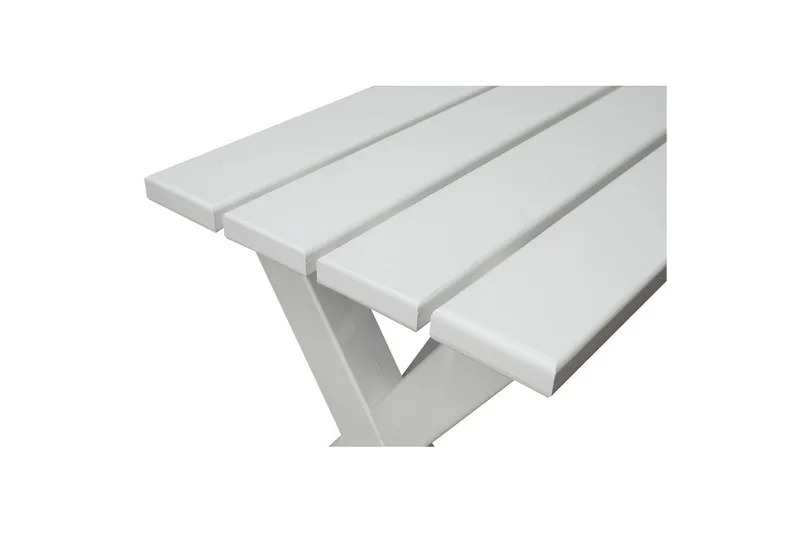 Utomhusbänk Scottsdale - Vit, 100 cm - Utemöbler & utemiljö - Utesoffa - Trädgårdsbänk & utebänk