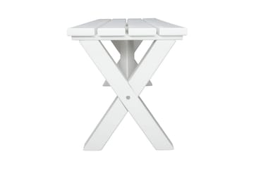 Utomhusbänk Scottsdale - Vit, 100 cm - Utemöbler & utemiljö - Utesoffa - Trädgårdsbänk & utebänk