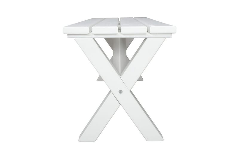 Utomhusbänk Scottsdale - Vit, 100 cm - Utemöbler & utemiljö - Utesoffa - Trädgårdsbänk & utebänk