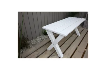 Utomhusbänk Scottsdale - Vit, 100 cm - Utemöbler & utemiljö - Utesoffa - Trädgårdsbänk & utebänk