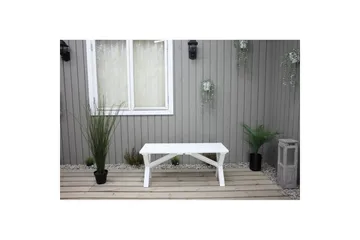 Utomhusbänk Scottsdale - Vit, 100 cm - Utemöbler & utemiljö - Utesoffa - Trädgårdsbänk & utebänk