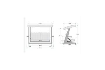 Viva Hängsoffa Utomhus 3-sits - Antracit - Utemöbler & utemiljö - Utesoffa - Hängsoffa