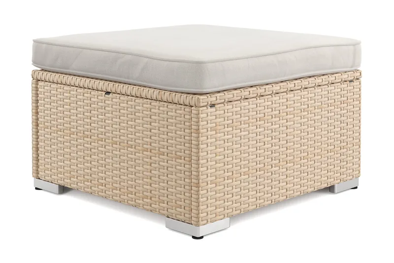 Wisconsin Divan Modul utomhus i konstrotting med vattenavisande dyna - Beige - Utemöbler & utemiljö - Övrigt utemöbler - Moduler utesoffa