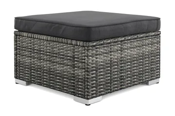 Wisconsin Divan Modul utomhus i konstrotting med vattenavisande dyna - Grå - Utemöbler & utemiljö - Övrigt utemöbler - Moduler utesoffa