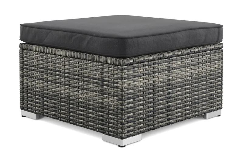 Wisconsin Divan Modul utomhus i konstrotting med vattenavisande dyna - Grå - Utemöbler & utemiljö - Övrigt utemöbler - Moduler utesoffa