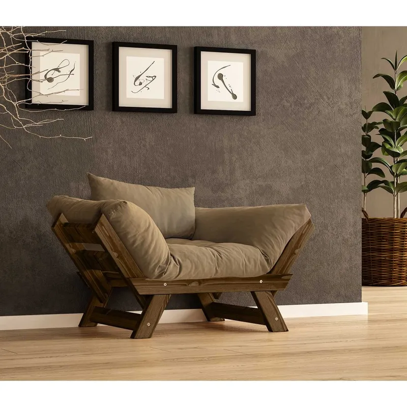 Zylar 2-sits Bäddsoffa - Brun - Möbler - Soffa - Bäddsoffa - 2 sits bäddsoffa