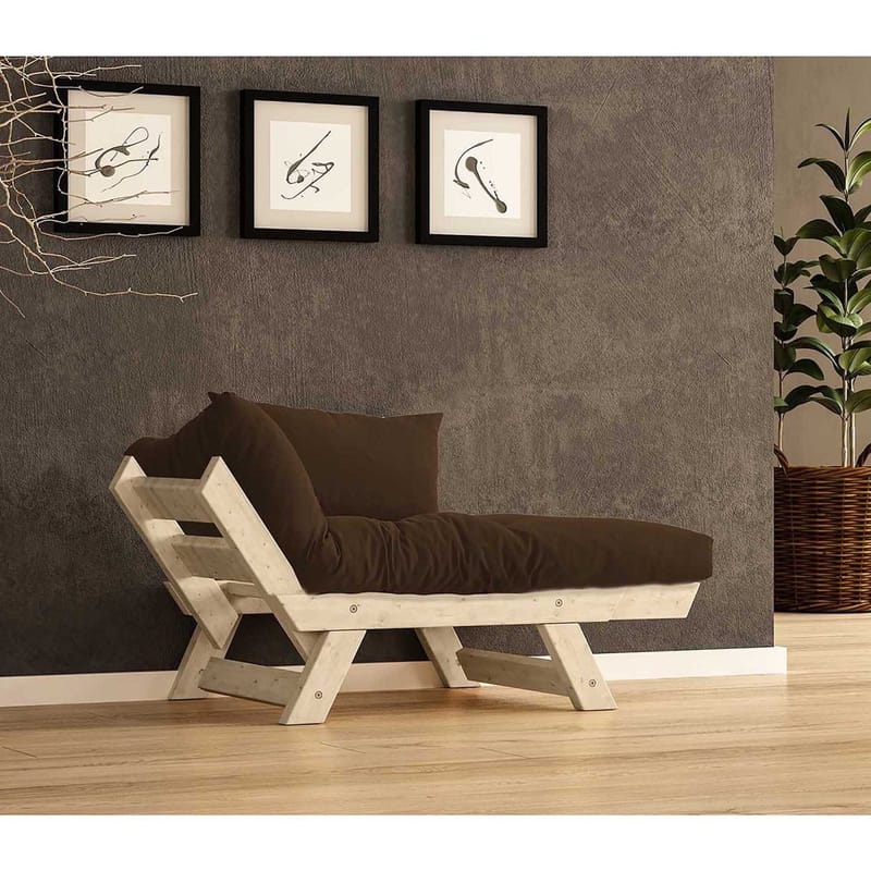Zylar 2-sits Bäddsoffa - Brun/Natur - Möbler - Soffa - Bäddsoffa - 2 sits bäddsoffa