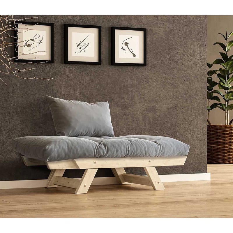 Zylar 2-sits Bäddsoffa - Grafitgrå/Natur - Möbler - Soffa - Bäddsoffa - 2 sits bäddsoffa