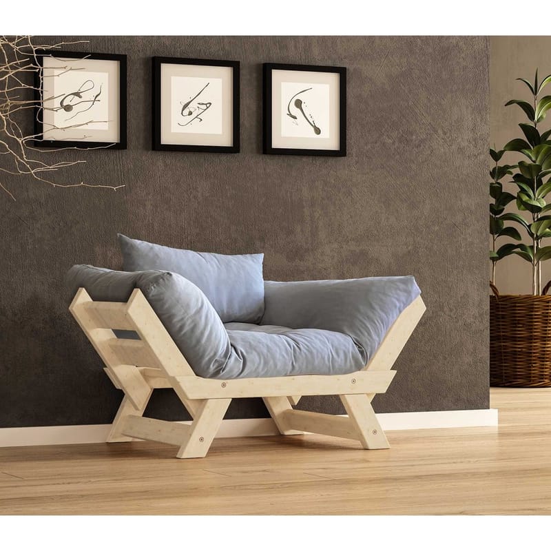 Zylar 2-sits Bäddsoffa - Grafitgrå/Natur - Möbler - Soffa - Bäddsoffa - 2 sits bäddsoffa