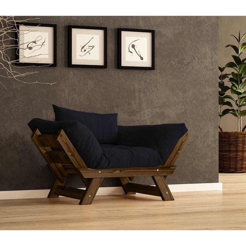 Zylar 2-sits Bäddsoffa - Svart - Möbler - Soffa - Bäddsoffa - 2 sits bäddsoffa