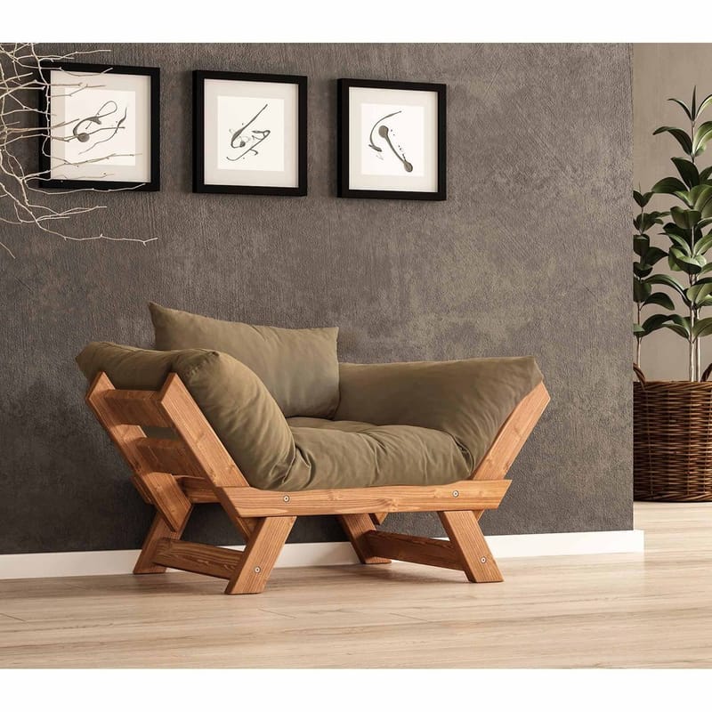 Zylar 2-sits Bäddsoffa - Taupe - Möbler - Soffa - Bäddsoffa - 2 sits bäddsoffa