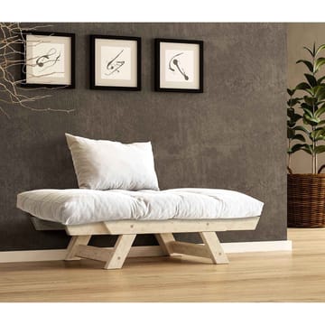 Zylar 2-sits Bäddsoffa - Vit/Natur - Möbler - Soffa - Bäddsoffa - 2 sits bäddsoffa