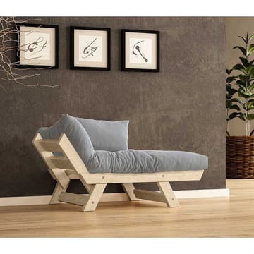 Zylar 2-sits Fällbar Bäddsoffa med Träram 75x140 cm i Linne - Grå|Beige - Möbler - Soffa - Bäddsoffa - 2 sits bäddsoffa