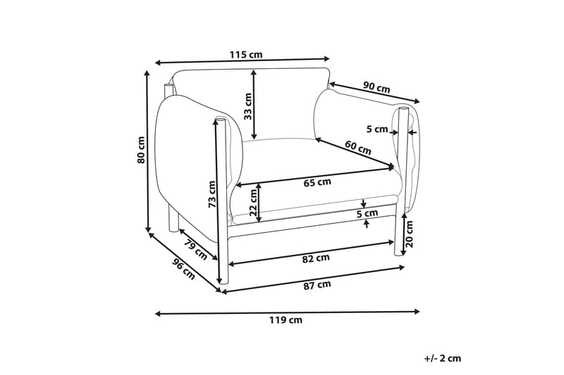 Abbotsford Utefåtölj - Svart/Grå - Utemöbler & utemiljö - Utestol & trädgårdsstol - Utefåtölj & loungefåtölj