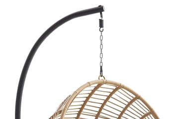 Adhira Hängstol Utomhus - Hängfåtölj - Hänggunga med stativ till balkong uteplats 107 cm - Brun/Grå - Utemöbler & utemiljö - Utestol & trädgårdsstol - Hängfåtölj & hängstol utomhus