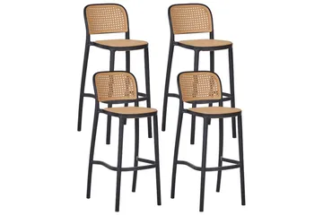 Barstol set om 4 Plose - Utemöbler & utemiljö - Utestol & trädgårdsstol - Barstol utomhus