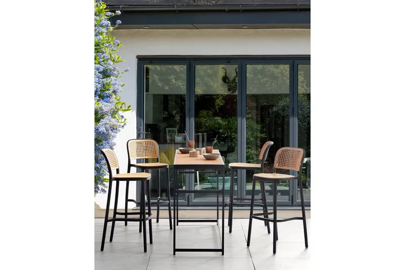 Barstol set om 4 Plose - Utemöbler & utemiljö - Utestol & trädgårdsstol - Barstol utomhus