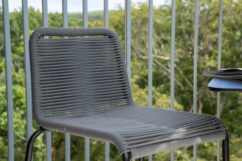 Lindos Barstol Utomhus - Mörkgrå - Utemöbler & utemiljö - Utestol & trädgårdsstol - Barstol utomhus