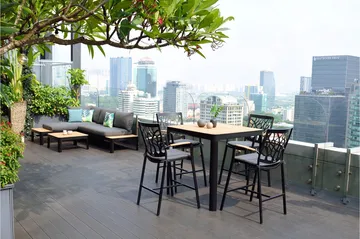 Portals Barstol Utomhus - Svart - Utemöbler & utemiljö - Utestol & trädgårdsstol - Barstol utomhus