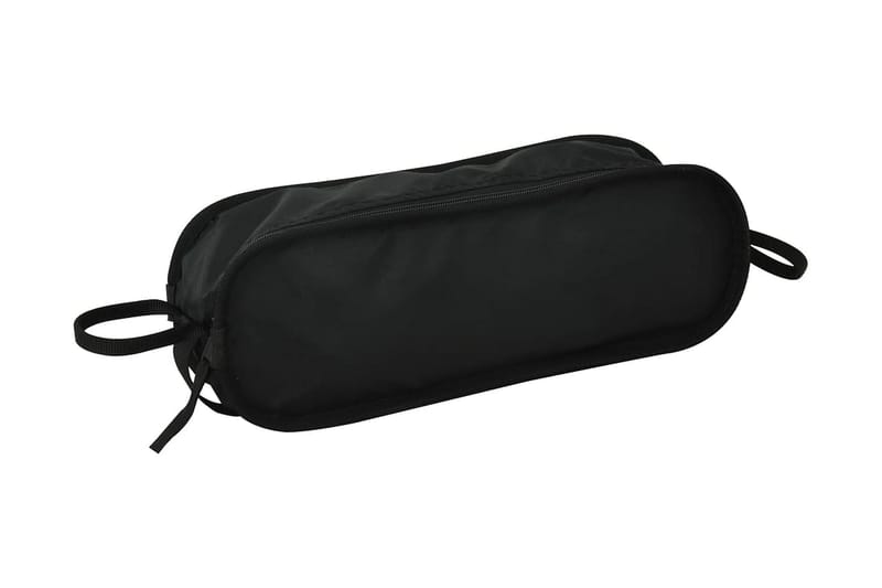 Hopfällbara campingstolar 2 st med väska 54x50x65 cm alumini - Svart - Brassestol & campingstol - Strandstol - Balkongstol