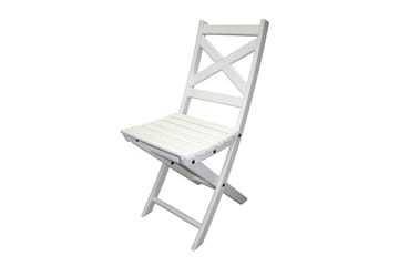 CALAYAN Klappstol Utomhus 2-Pack Vit - Utemöbler & utemiljö - Utestol & trädgårdsstol - Cafestol & klappstol utomhus