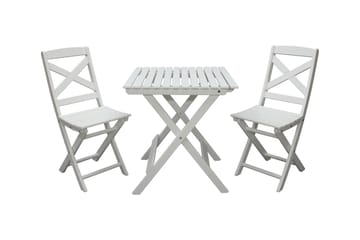 CALAYAN Klappstol Utomhus 2-Pack Vit - Utemöbler & utemiljö - Utestol & trädgårdsstol - Cafestol & klappstol utomhus