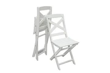 CALAYAN Klappstol Utomhus Vit - Utemöbler & utemiljö - Utestol & trädgårdsstol - Cafestol & klappstol utomhus