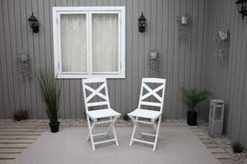 CALAYAN Klappstol Utomhus Vit - Utemöbler & utemiljö - Utestol & trädgårdsstol - Cafestol & klappstol utomhus