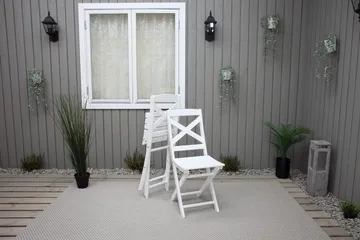 CALAYAN Klappstol Utomhus Vit - Utemöbler & utemiljö - Utestol & trädgårdsstol - Cafestol & klappstol utomhus