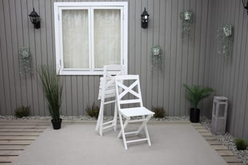 CALAYAN Klappstol Utomhus Vit - Utemöbler & utemiljö - Utestol & trädgårdsstol - Cafestol & klappstol utomhus