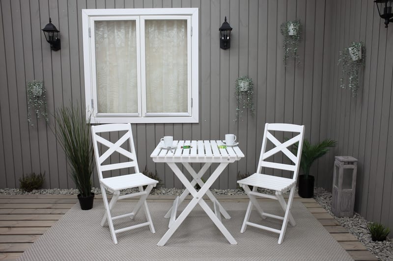 CALAYAN Klappstol Utomhus Vit - Utemöbler & utemiljö - Utestol & trädgårdsstol - Cafestol & klappstol utomhus