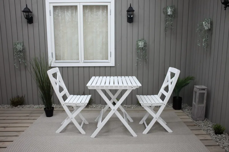 CALAYAN Klappstol Utomhus Vit - Utemöbler & utemiljö - Utestol & trädgårdsstol - Cafestol & klappstol utomhus