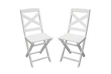 CALAYAN Klappstol Utomhus Vit - Utemöbler & utemiljö - Utestol & trädgårdsstol - Cafestol & klappstol utomhus