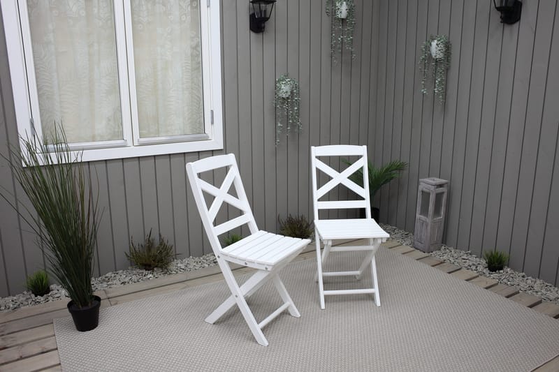 CALAYAN Klappstol Utomhus Vit - Utemöbler & utemiljö - Utestol & trädgårdsstol - Cafestol & klappstol utomhus