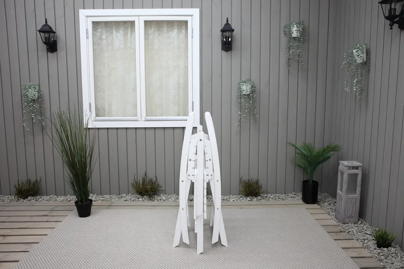 CALAYAN Klappstol Utomhus Vit - Utemöbler & utemiljö - Utestol & trädgårdsstol - Cafestol & klappstol utomhus