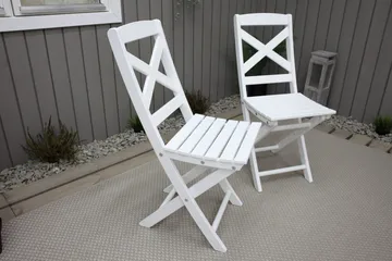 CALAYAN Klappstol Utomhus Vit - Utemöbler & utemiljö - Utestol & trädgårdsstol - Cafestol & klappstol utomhus