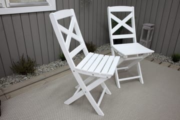 CALAYAN Klappstol Utomhus Vit - Utemöbler & utemiljö - Utestol & trädgårdsstol - Cafestol & klappstol utomhus