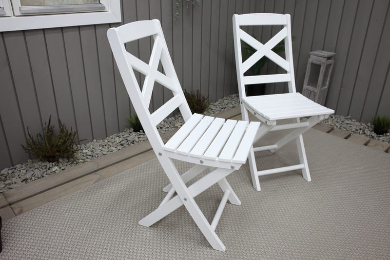 CALAYAN Klappstol Utomhus Vit - Utemöbler & utemiljö - Utestol & trädgårdsstol - Cafestol & klappstol utomhus