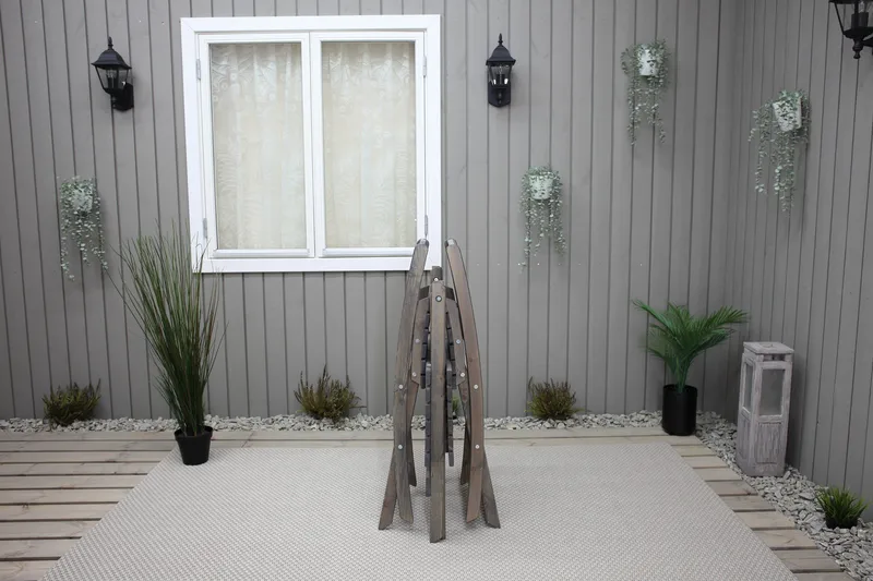 Edilma Klappstol Utomhus - Grå - Utemöbler & utemiljö - Utestol & trädgårdsstol - Cafestol & klappstol utomhus